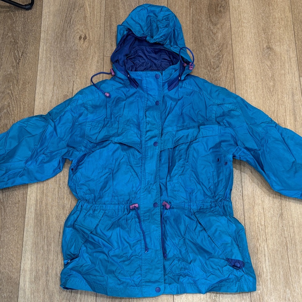 Blue and Purple Windbreaker Jacket